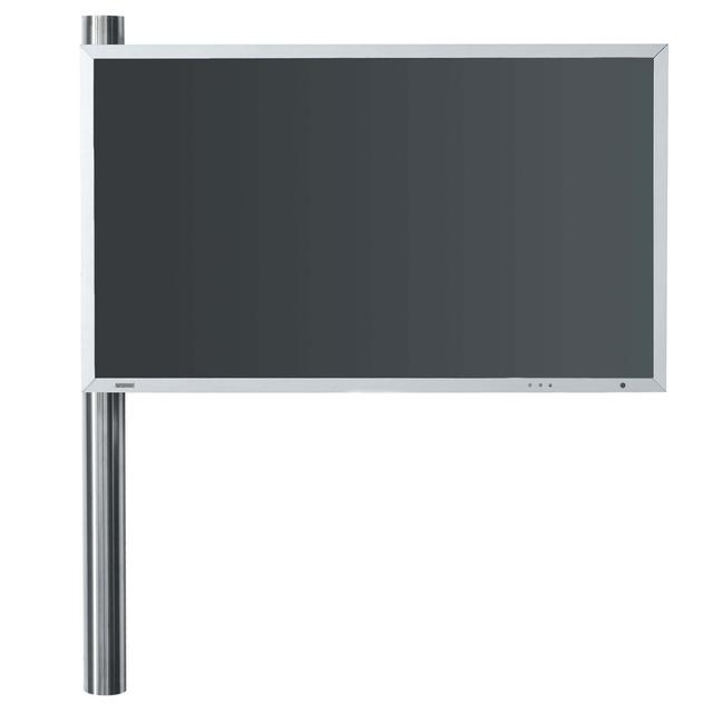 Psomas Brayden Studio Single Screen Wall Mount Brayden Studio Size: 150"H x 4"W, Finish: Silver on Productcaster.