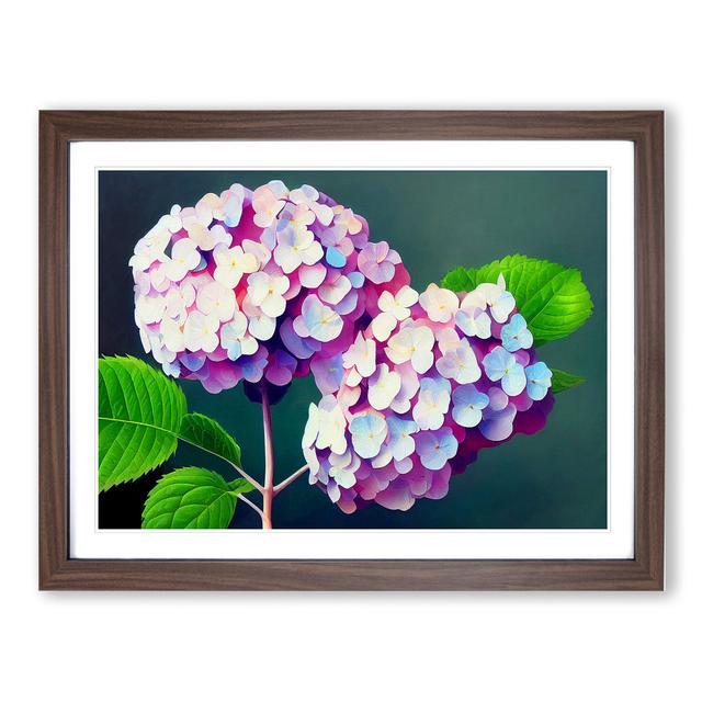 Glowing Hydrangea Flowers - Picture Frame Graphic Art ClassicLiving on Productcaster.