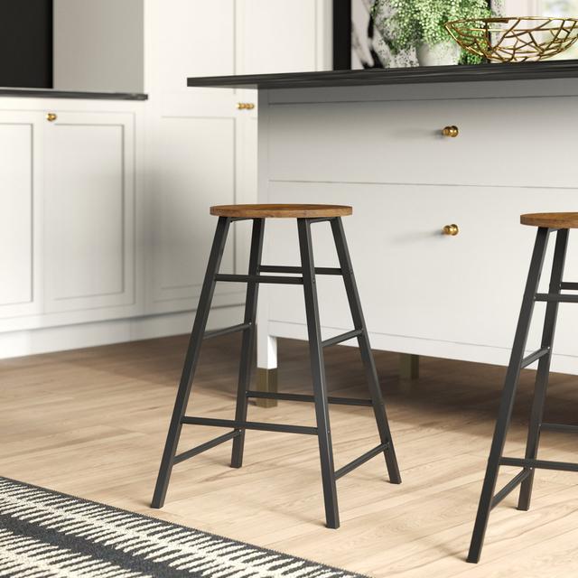 Alayna Bar Stool (Set of 2) Trent Austin Design Seat Colour: Acacia Effect on Productcaster.