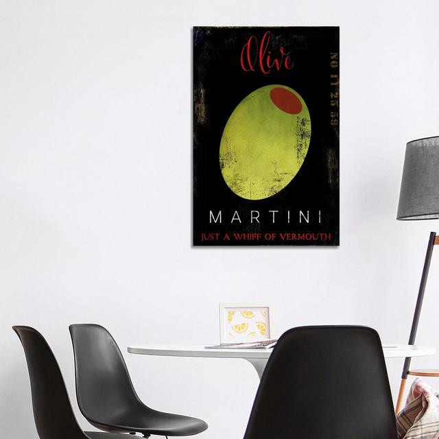 Olive Martini I by Color Bakery - Wrapped Canvas Painting Maturi Size: 101.6cm H x 66.04cm W x 3.81cm D on Productcaster.