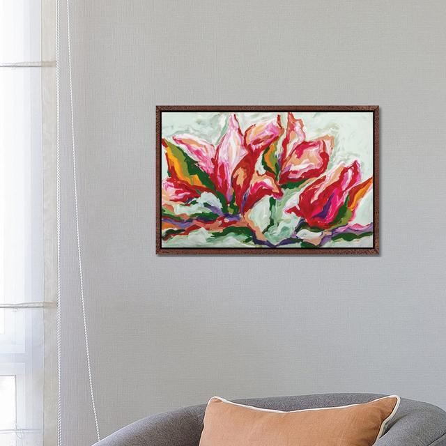 Flora - Llittle Gem by Maggie Deall - Gallery-Wrapped Canvas Giclée on Canvas Ebern Designs Format: Classic Wood Floater Framed, Size: 45.72cm H x 66. on Productcaster.