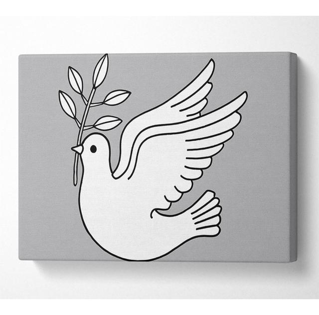 Peace Dove - Print Marlow Home Co. Size: 81cm H x 121.9cm W x 10cm D on Productcaster.