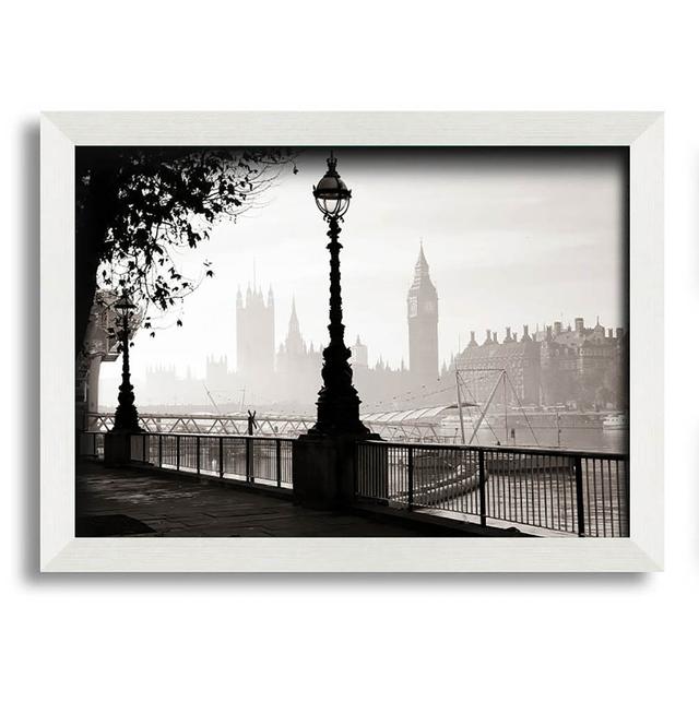 Hila Mist over the City 1 - Single Picture Frame Art Prints Latitude Run Size: 29.7cm H x 42cm W x 10cm D on Productcaster.