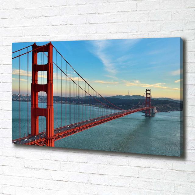 Canvas Print - Wall Art - Prints On Canvas - 100X70 Image Picture Theme: San Francisco Bridge Highland Dunes on Productcaster.