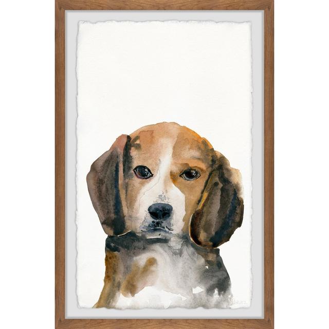 'Little Brown Puppy' by Parvez Taj Framed Painting East Urban Home Size: 45 cm H x 38 cm W on Productcaster.