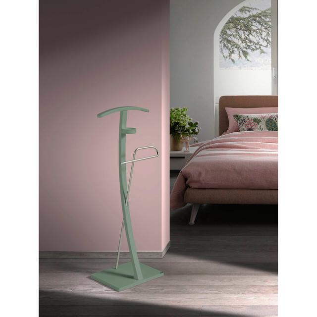 Valet Stand Made Of Beech Wood And Metal Rebrilliant Colour: Green on Productcaster.