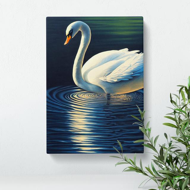 Swan In A Pond No.3 House of Hampton Size: 60cm H x 40cm W x 3cm D on Productcaster.