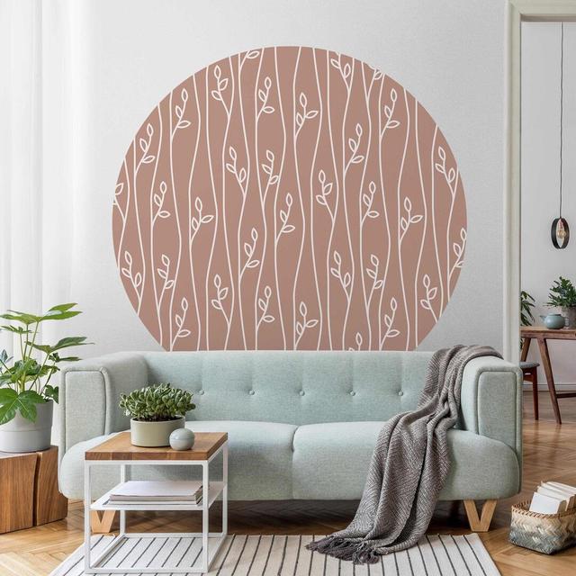 Maone Matte Peel & Stick Mural Rosalind Wheeler Colour: Pink, Size: 225cm L x 225cm W on Productcaster.