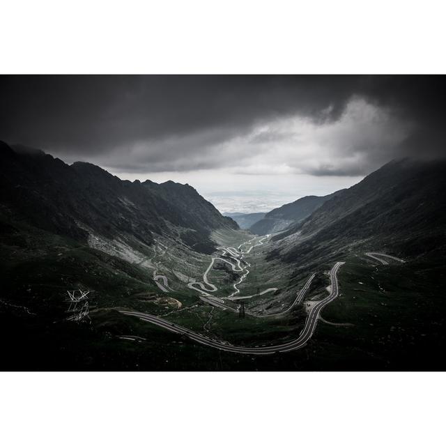 Moody Sky And Mountain - Wrapped Canvas Print Alpen Home Size: 30cm H x 46cm W x 3.8cm D on Productcaster.