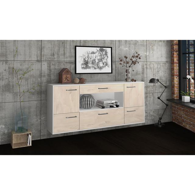 Sideboard Niamora Ebern Designs Farbe (Korpus/Front): Zeder/Weiß on Productcaster.