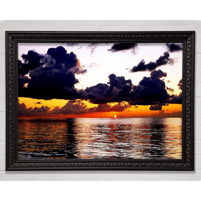 Silveren Yellow Ocean Framed Print Highland Dunes Size: 59.1cm H x 84.1cm W on Productcaster.