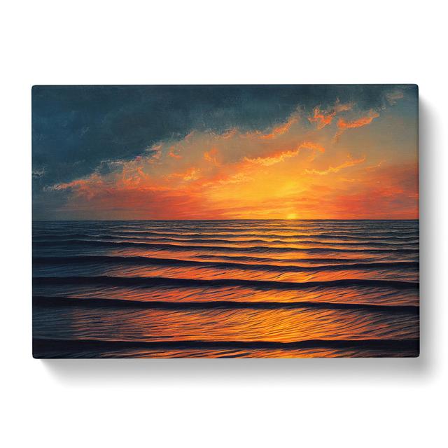 Sunset Seascape Vol.3 House of Hampton Size: 40cm H x 60cm W x 3cm D on Productcaster.