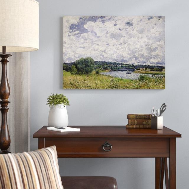 The Seine at Suresnes, 1877 by Alfred Sisley - Picture Frame Art Print on Paper East Urban Home Size: Large on Productcaster.