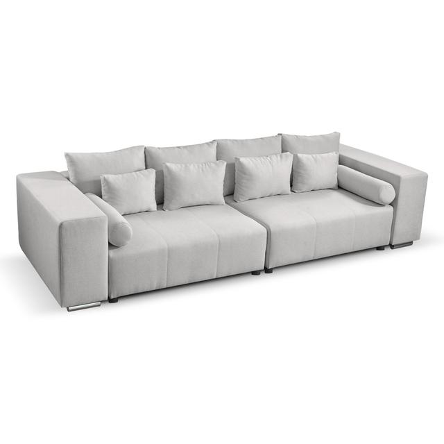 Schlafsofa Afonso Canora Grey Polsterfarbe: Hellgrau on Productcaster.