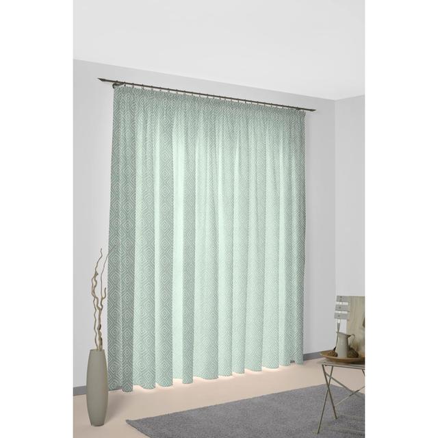 Aberdene Room Darkening Curtains Panel Gracie Oaks Curtain Colour: Green, Panel Size: 245cm H x 132cm W on Productcaster.