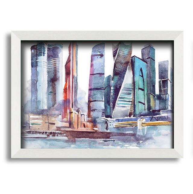 Guyapi the City Harbour - Single Picture Frame Art Prints ClassicLiving Size: 29.7cm H x 42cm W x 10cm D on Productcaster.