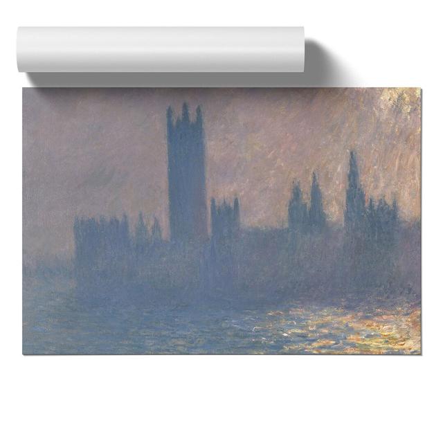 Houses of Parliament in London Vol.3 by Claude Monet - Unframed Painting East Urban Home Size: 42cm H x 59cm W x 0.1cm D on Productcaster.