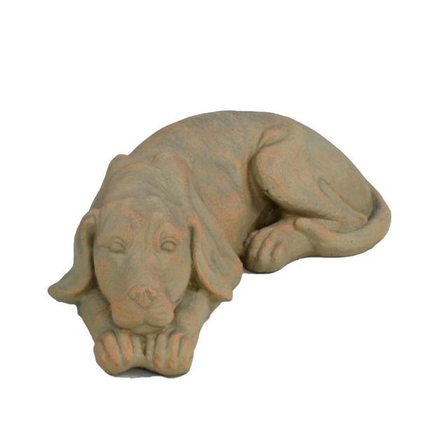 Philippa Dog Lying 15cm Dakota Fields Colour: Sienna Sand on Productcaster.