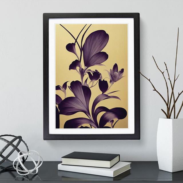 Impression Of Flowers - Single Picture Frame Print Marlow Home Co. Size: 46cm H x 34cm W x 2cm D, Frame Colour: Black on Productcaster.