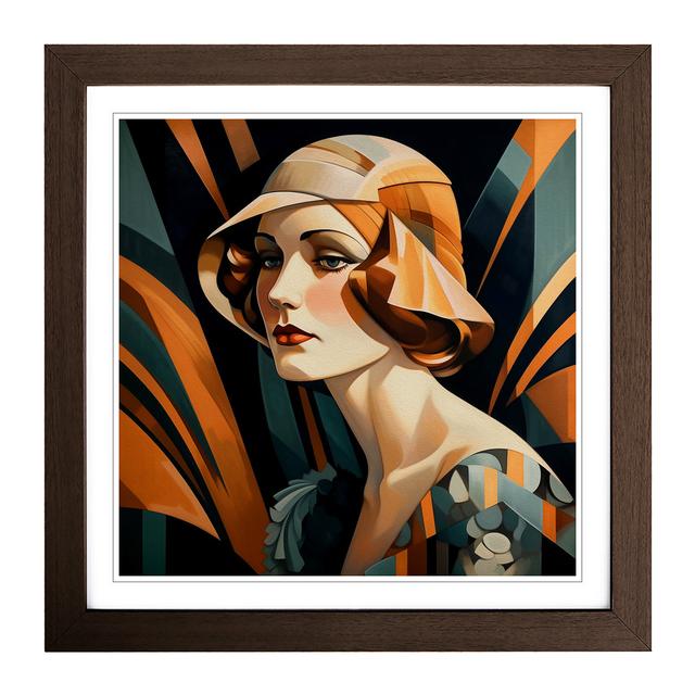 Art Deco Woman Realism Marlow Home Co. Format: Walnut on Productcaster.