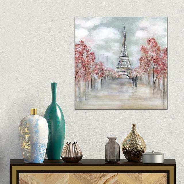 Paris In Springtime by Tava Studios - Gallery-Wrapped Canvas Giclée on Canvas Lark Manor Format: Wrapped Canvas, Size: 45.72cm H x 45.72cm W on Productcaster.