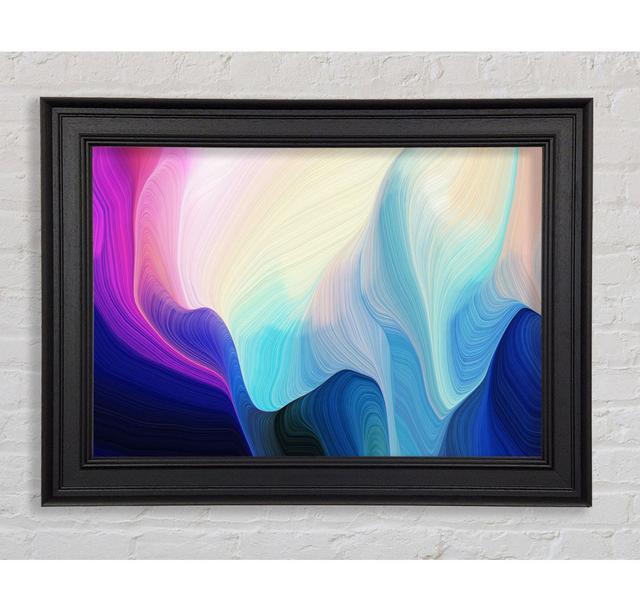 Dropping Colour And Waves Framed Print Ivy Bronx Size: 59.7cm H x 84.1cm W on Productcaster.