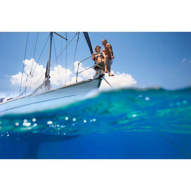 Sailing by Ultramarinfoto - No Frame Print on Canvas Breakwater Bay Size: 61cm H x 91cm W on Productcaster.