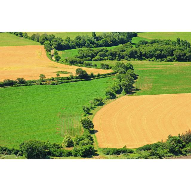 Fields in Brittany, France by Jopelka - Wrapped Canvas Photograph 17 Stories Size: 30cm H x 46cm W on Productcaster.