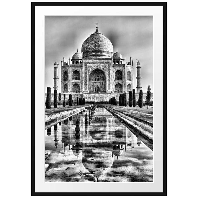 Gerahmtes Poster Taj Mahal East Urban Home Größe: 100 cm H x 70 cm B on Productcaster.