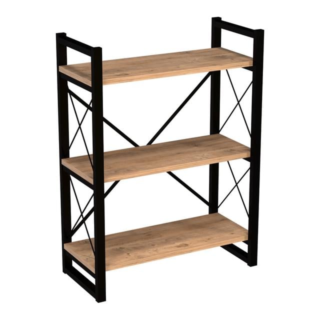 Standard-Bücherregal Alvilda 150 x 65 cm LoftDesigns Liegefläche: (3 Ablagen) 90 cm H x 65 cm B x 30 cm T on Productcaster.