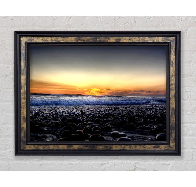 Stones On The Beach - Single Picture Frame Art Prints Bright Star Size: 84.1cm H x 142.2cm W x 8cm D on Productcaster.