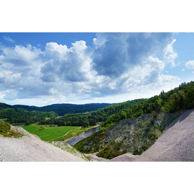 Erlandson River And Mountain, Quebec - Wrapped Canvas Print Alpen Home Size: 51cm H x 76cm W x 3.8cm D on Productcaster.