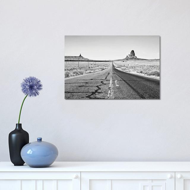 Black Arizona Series - On The Road by Philippe Hugonnard - Wrapped Canvas Print Natur Pur Size: 30.48cm H x 45.72cm W x 1.91cm D on Productcaster.