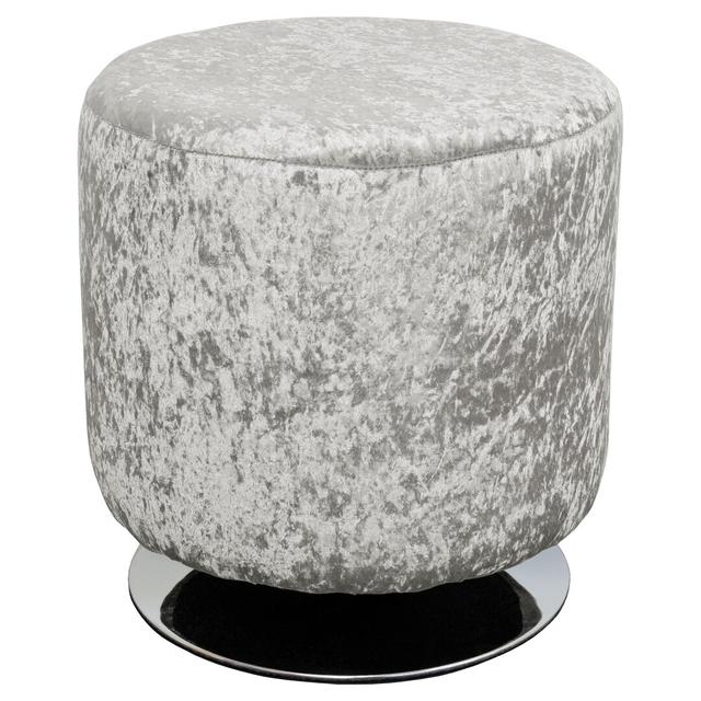 Humphrey 47Cm Tall Swivel Drum Stool Mercer41 Colour: Silver on Productcaster.