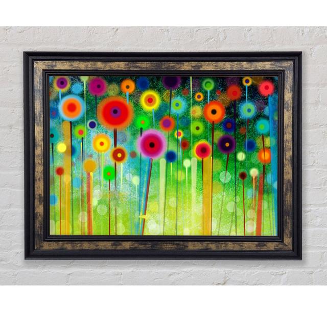 Psychedelic Flower Garden 2 - Print Rosalind Wheeler Size: 59.7cm H x 84.1cm W on Productcaster.