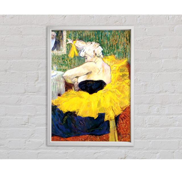 Toulouse Lautrec The Clowness Cha U Kao Framed Print Rosalind Wheeler Size: 84.1cm H x 118.9cm W x 3.3cm D on Productcaster.