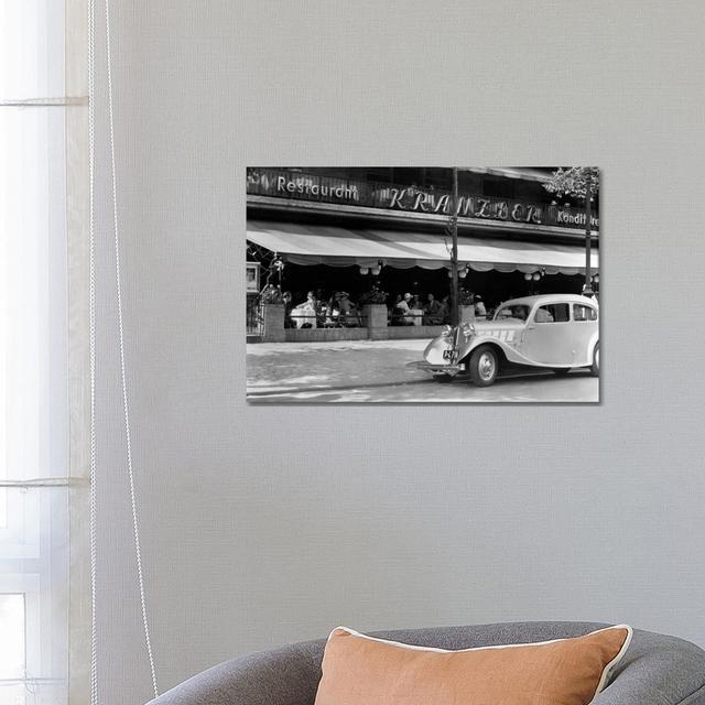 1930s Cafe Kranzler Kurfurstendamm Strasse Street Berlin Germany - Wrapped Canvas Print Latitude Run Size: 45.72cm H x 66.04cm W x1.91cm D on Productcaster.