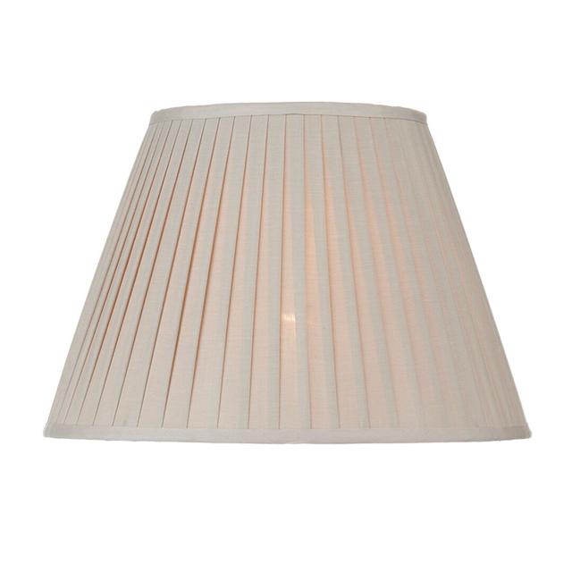 30cm H Silk Empire Lamp Shade ( Screw On ) in Beige Mistana on Productcaster.