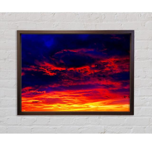 Stunning Rainbow Skies - Single Picture Frame Art Prints on Canvas Ebern Designs Size: 59.7cm H x 84.1cm W 3.3cm D on Productcaster.