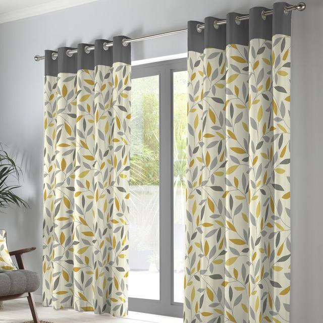 Sheer Grommet / Eyelet Curtain Pair (Set of 2) Fusion Panel Size: 168 W x 183 D cm, Colour: Grey on Productcaster.