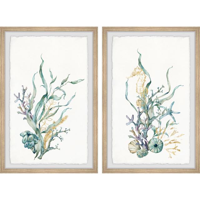 Swind Underwater Garden by Marmont Hill - 2 Piece Picture Frame Painting Print Set on Paper Highland Dunes on Productcaster.