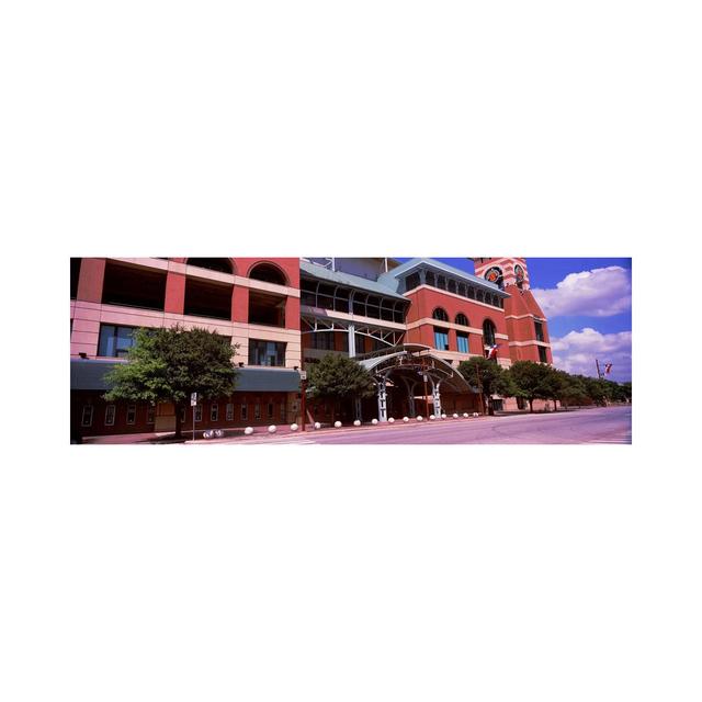 Facade Of A Baseball Stadium, Minute Maid Park, Houston, Texas, USA by Panoramic Images - Wrapped Canvas Panoramic Print Ebern Designs Size: 30.48cm H on Productcaster.