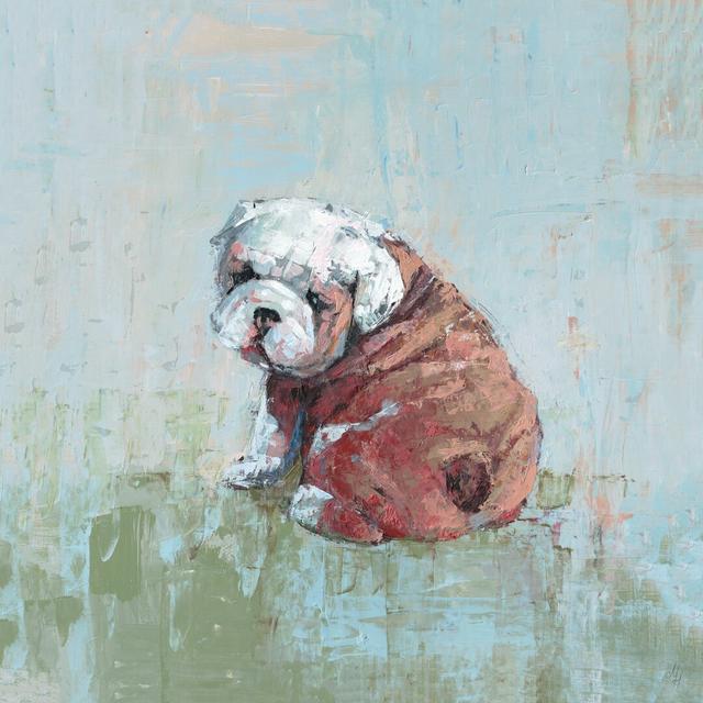 Sleepy Pupppy - Wrapped Canvas Painting Print East Urban Home Size: 81 cm H x 81 cm W on Productcaster.