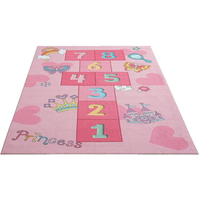 Schermbeck Happy Kids Pink Rug Zoomie Kids Rug Size: Rectangle 80 x 150cm on Productcaster.