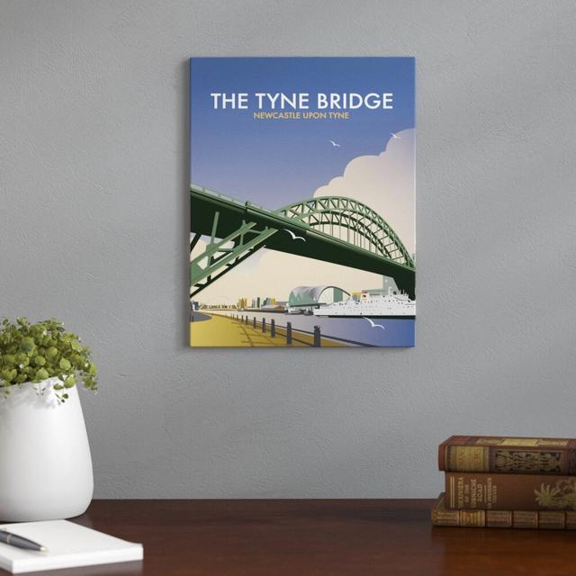 The Tyne Bridge, Newcastle Upon Tyne by Dave Thompson Vintage Advertisement East Urban Home on Productcaster.