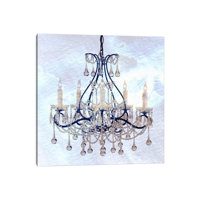 Frosted Chandelier - No Frame Print on Canvas East Urban Home Size: 66.04cm H x 66.04cm W x 1.91cm D on Productcaster.