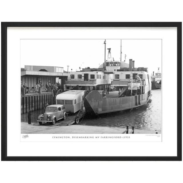 'Lymington, Disembarking MV Farringford C1955' by Francis Frith - Picture Frame Photograph Print on Paper The Francis Frith Collection Size: 28cm H x on Productcaster.