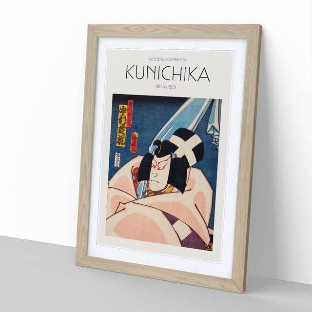 Actor in Robes by Toyohara Kunichika - Picture Frame Painting East Urban Home Frame Option: Oak Framed, Size: 65cm H x 48cm W x 2cm D on Productcaster.