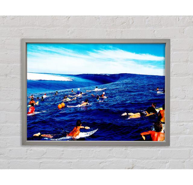 Surfers Hunt For The Ultimate Wave - Print Bright Star Size: 100cm H x 141.4cm W x 3.3cm D on Productcaster.