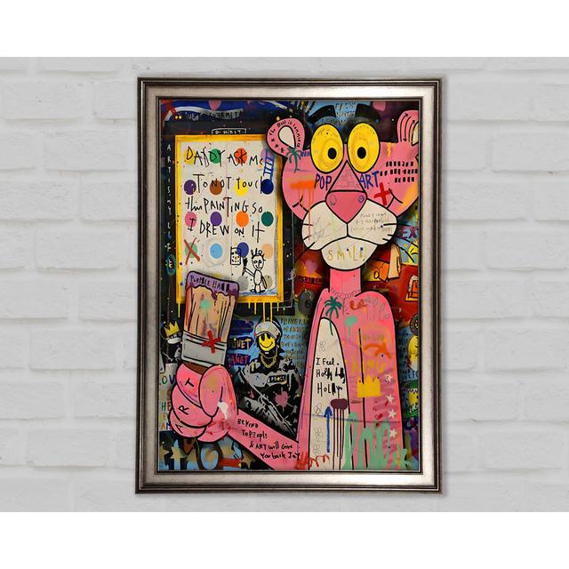 Pink Panther - Single Picture Frame Art Prints Bright Star Size: 84.1cm H x 59.1cm W x 1.5cm D, Format: Gunmetal Framed on Productcaster.